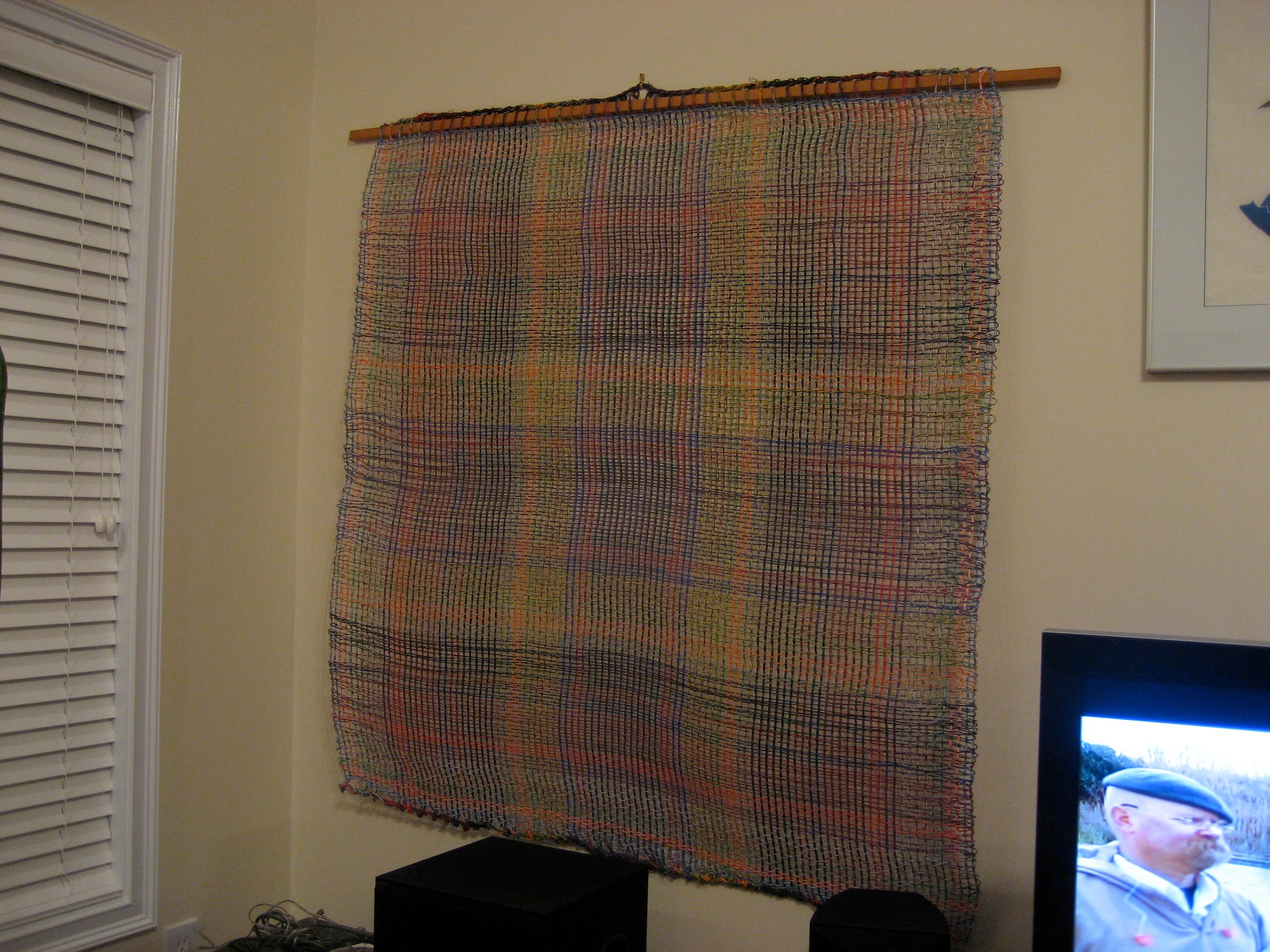 Woven Telephone Wire Wall Hanging