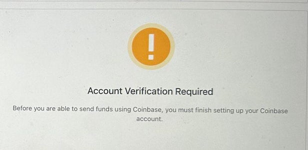 Verify Identification With Coinbase