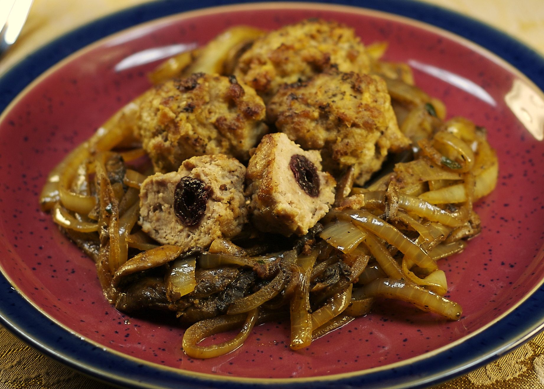Cherry Stuffed Meatballs