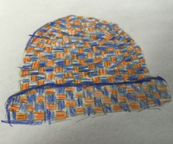 How to Draw a Woven Hat