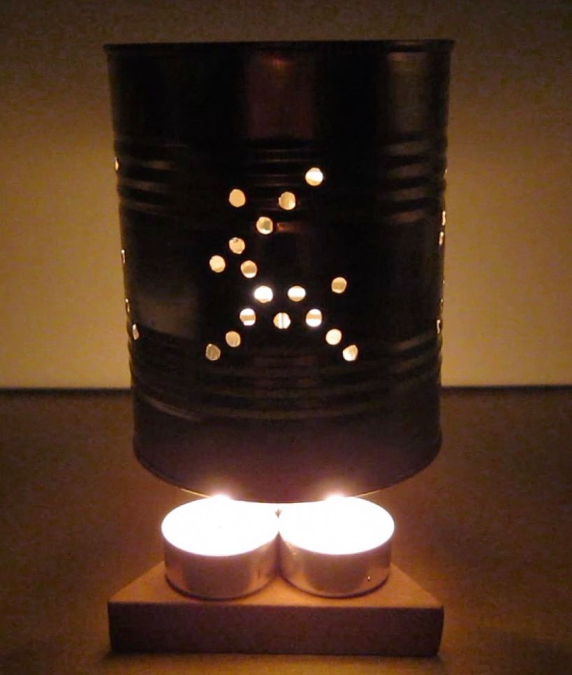 Tin Can Candle Powered Carousel