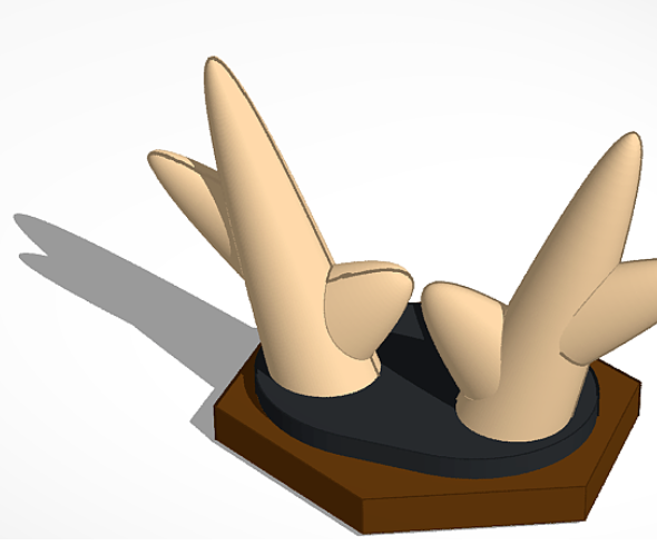 How to Make Cute Deer Antlers on Tinkercad!