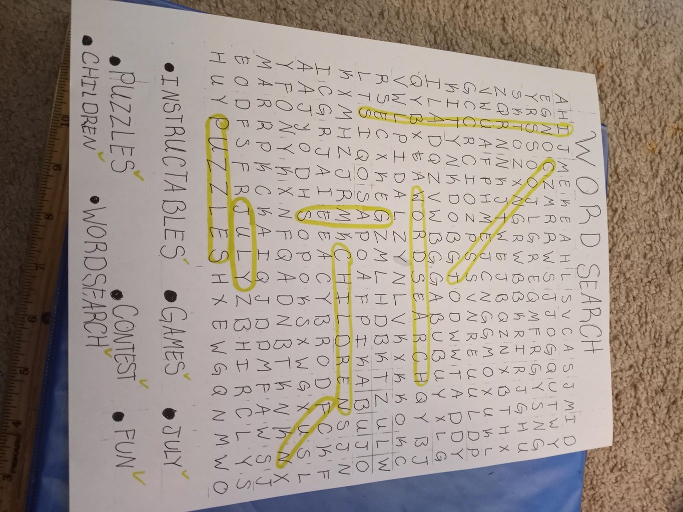 DIY Word Search : 5 Steps Instructables DIY Word Search : 5 Steps Instructables