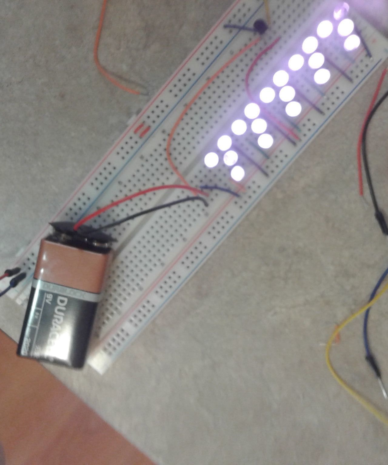 No Resistor 2N3904 Triggered IR LED Breadboard Array