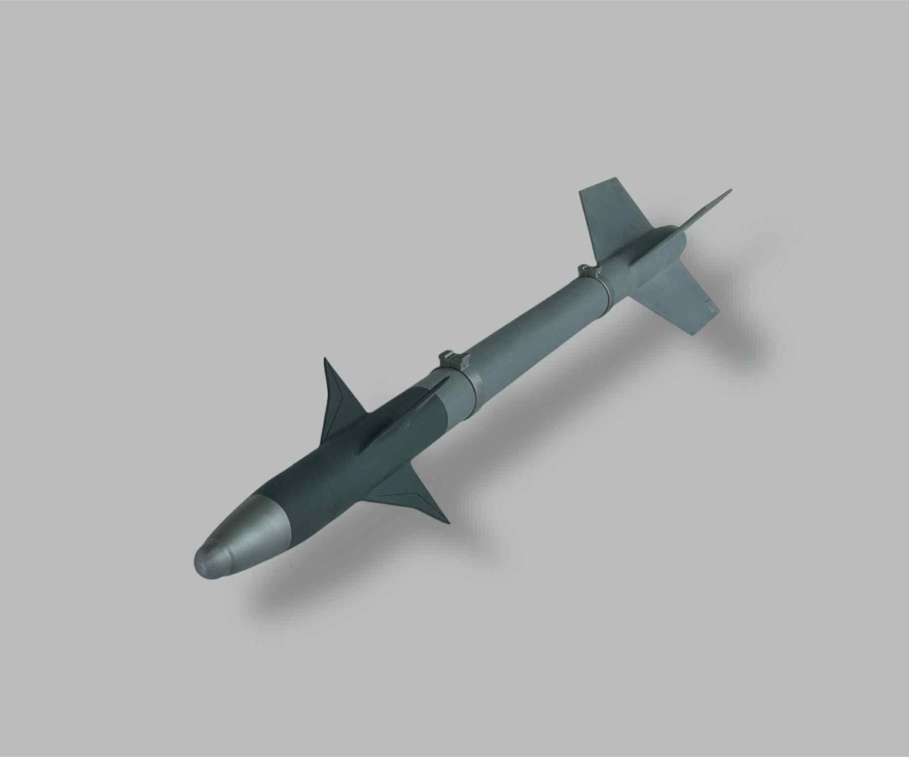 3D Printed Sidewinder Missile Model