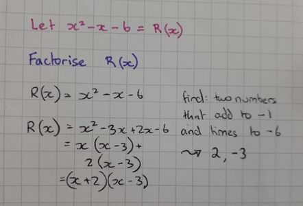 Factorise Your Term That Includes X Squared