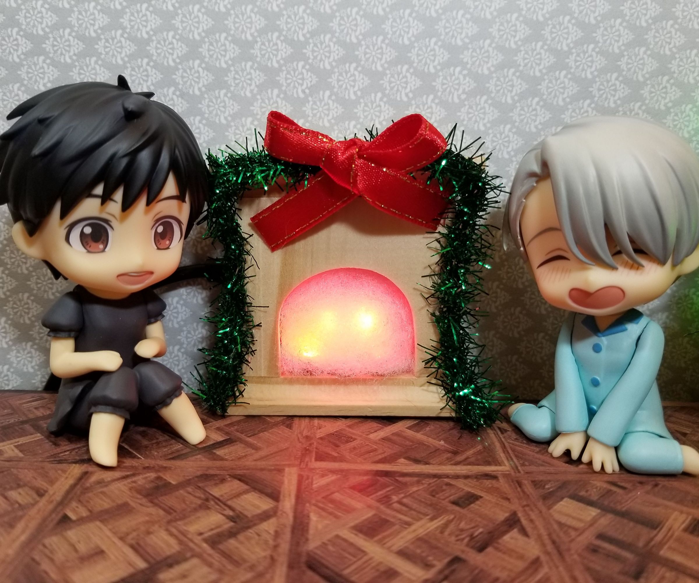 LED Miniature Nendoroid Fireplace