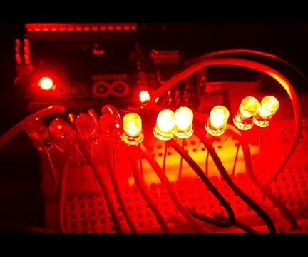 10 LED Chaser Using Arduino Mini Project