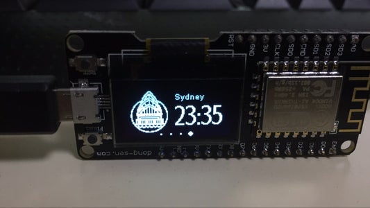 D-duino World Clock Test(Arduino&ESP8266)