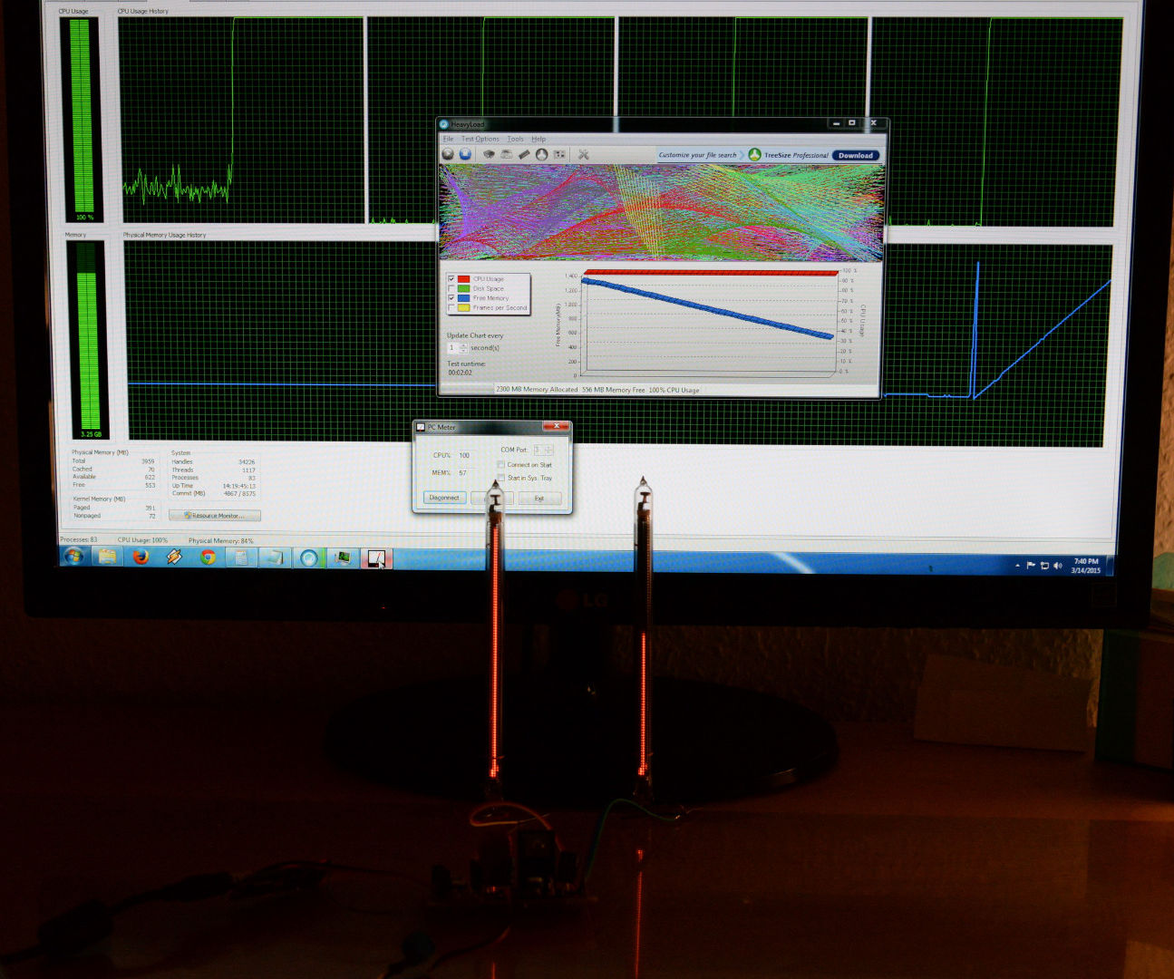 Nixie PC Meter/Monitor