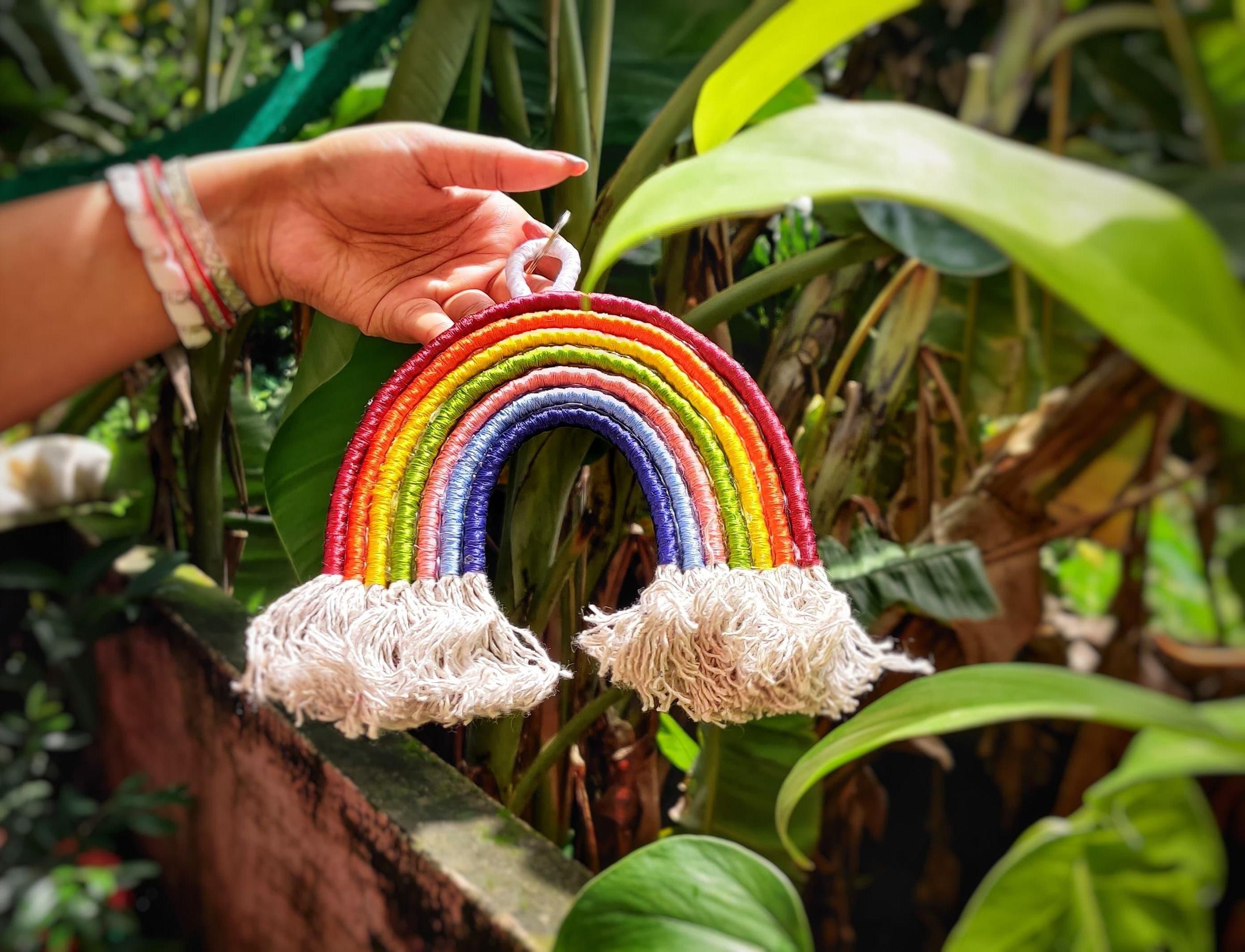 Rainbow Rope Wall Hanger