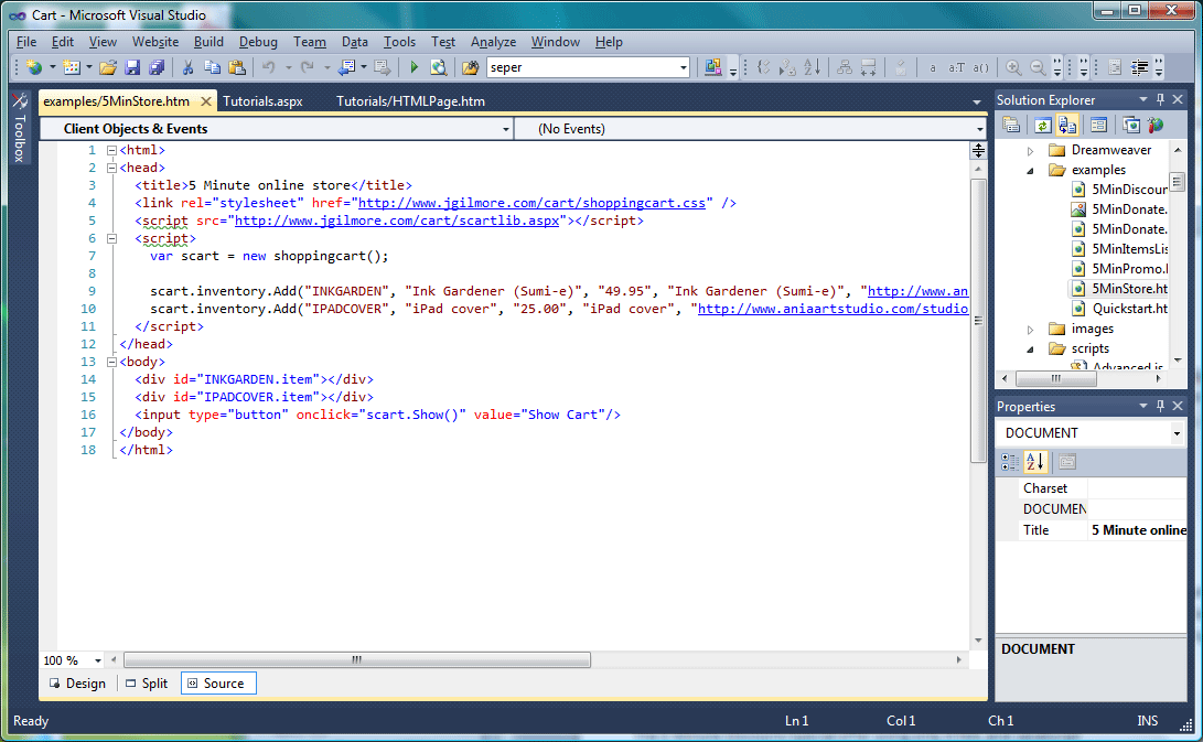 The 5 Minute Online Store using only HTML and JavaScript