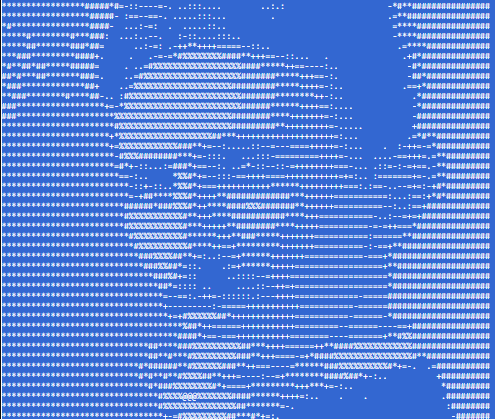 Ascii Halftone Image
