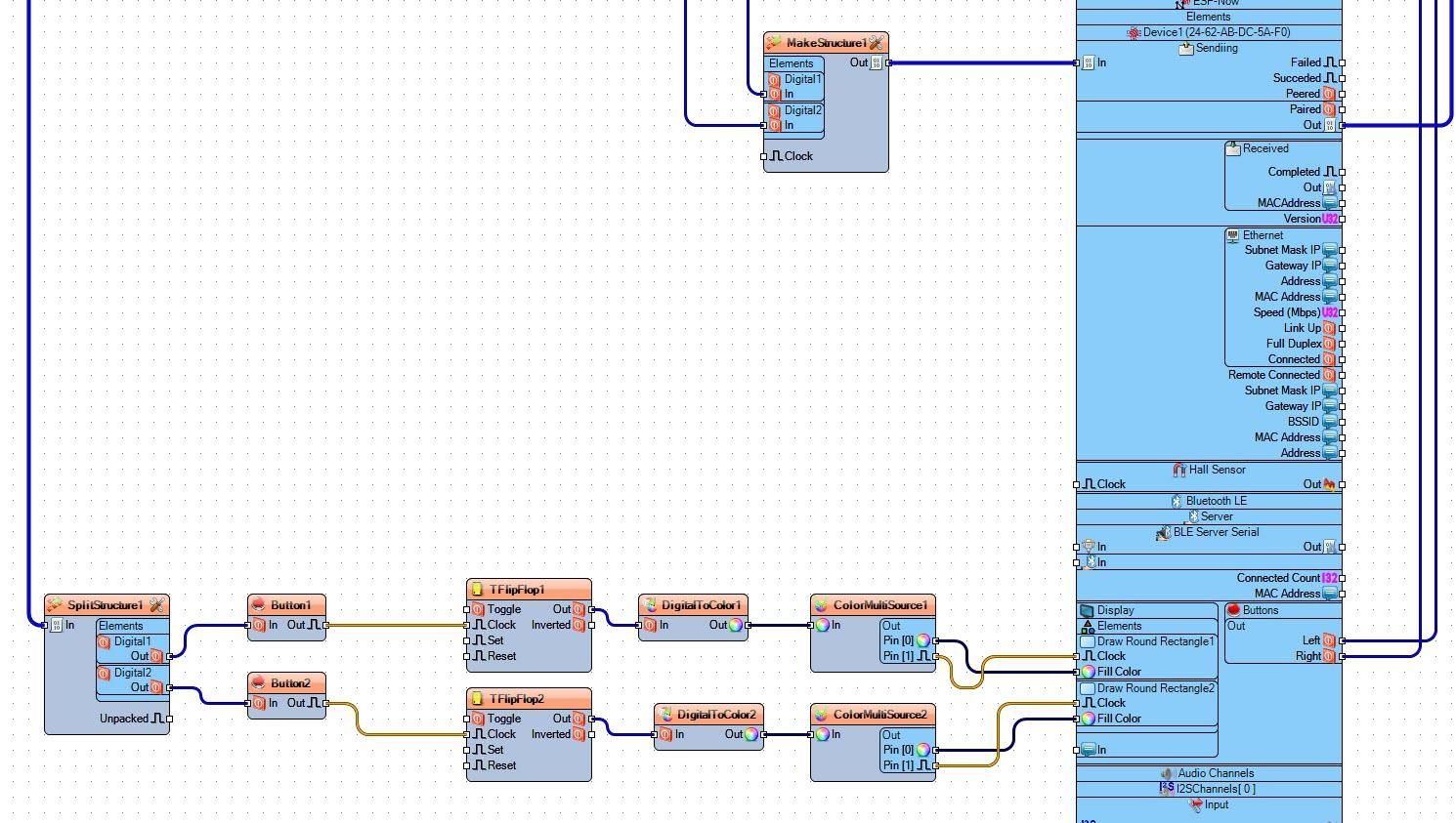 In Visuino Connect Components