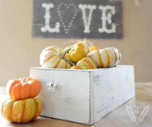 DIY Wood Box Centerpiece