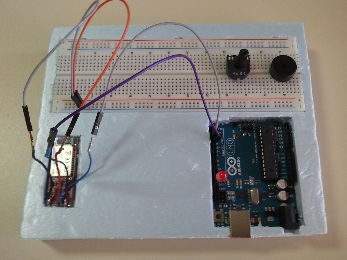 Arduino Prototyping Stand From Carved Foam