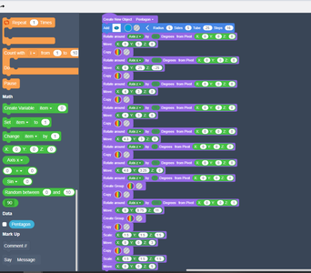 1. Write Your Block Code in TinkerCad