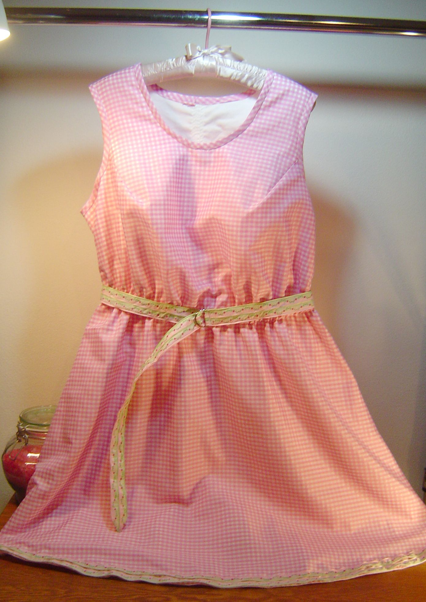 Pink Gingham Sundress
