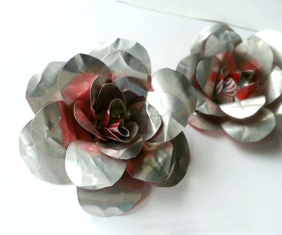 DIY Recycled Metal Rose