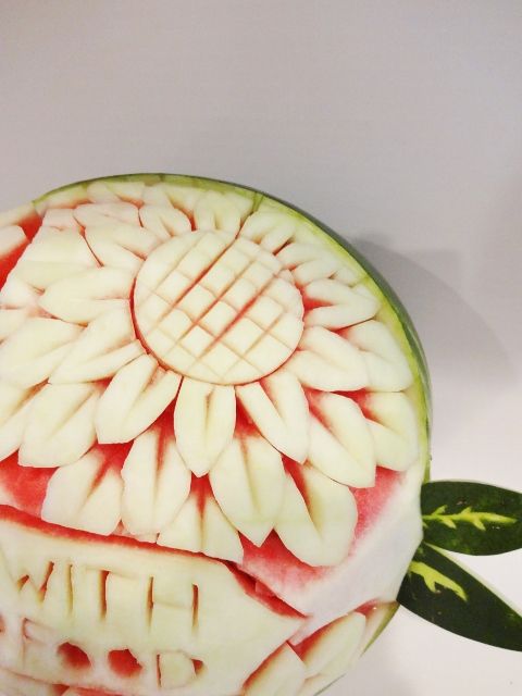 Watermelon Carving Basics: Sunflowers!