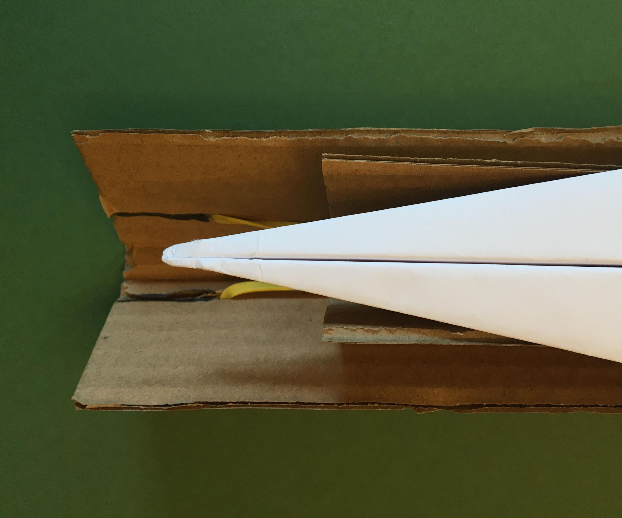 A Cardboard Paper Airplane Launcher 8 Steps Instructables