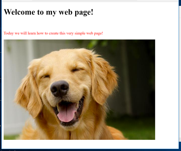Bare Bones Web Page