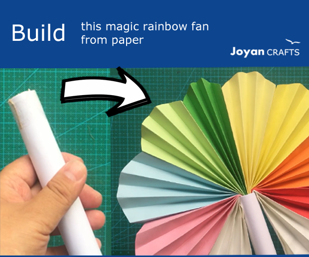Magic Rainbow Paper Fan 7 Steps Instructables
