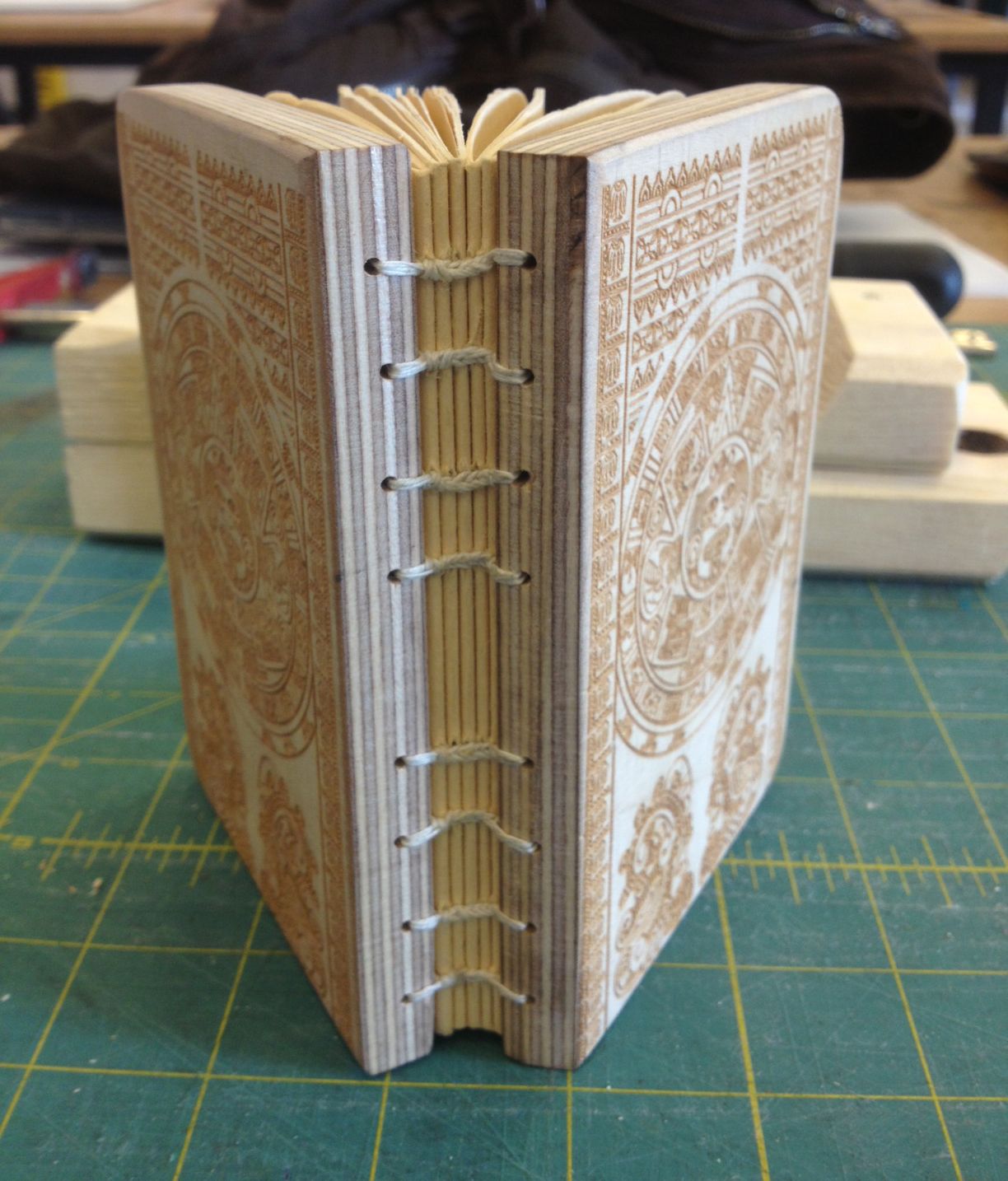 30 Degree Drilling Jig for Coptic Binding on the Spine of Thick Covers