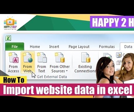 How to Import Data From Any Website to Excel Worksheet Instantaneously.