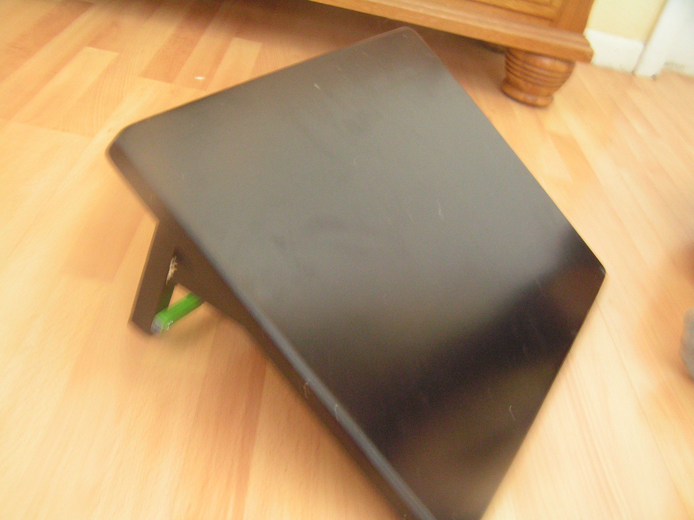 Office Foot Stool From an Old Tray Table