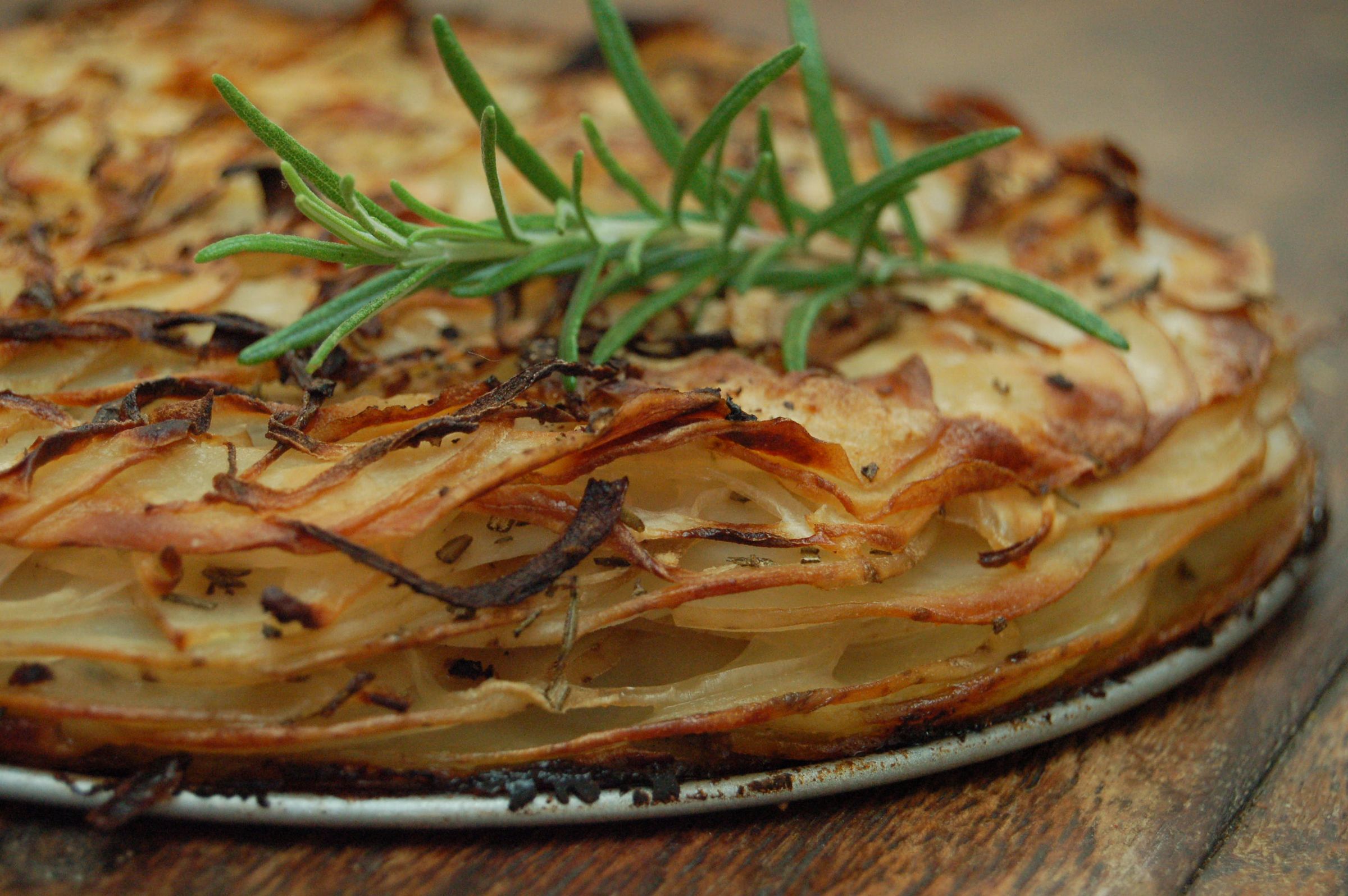 Potato, Rosemary and Onion Layer Bake