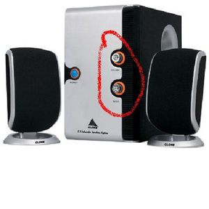 Position of Volume Knob Inside Speaker...