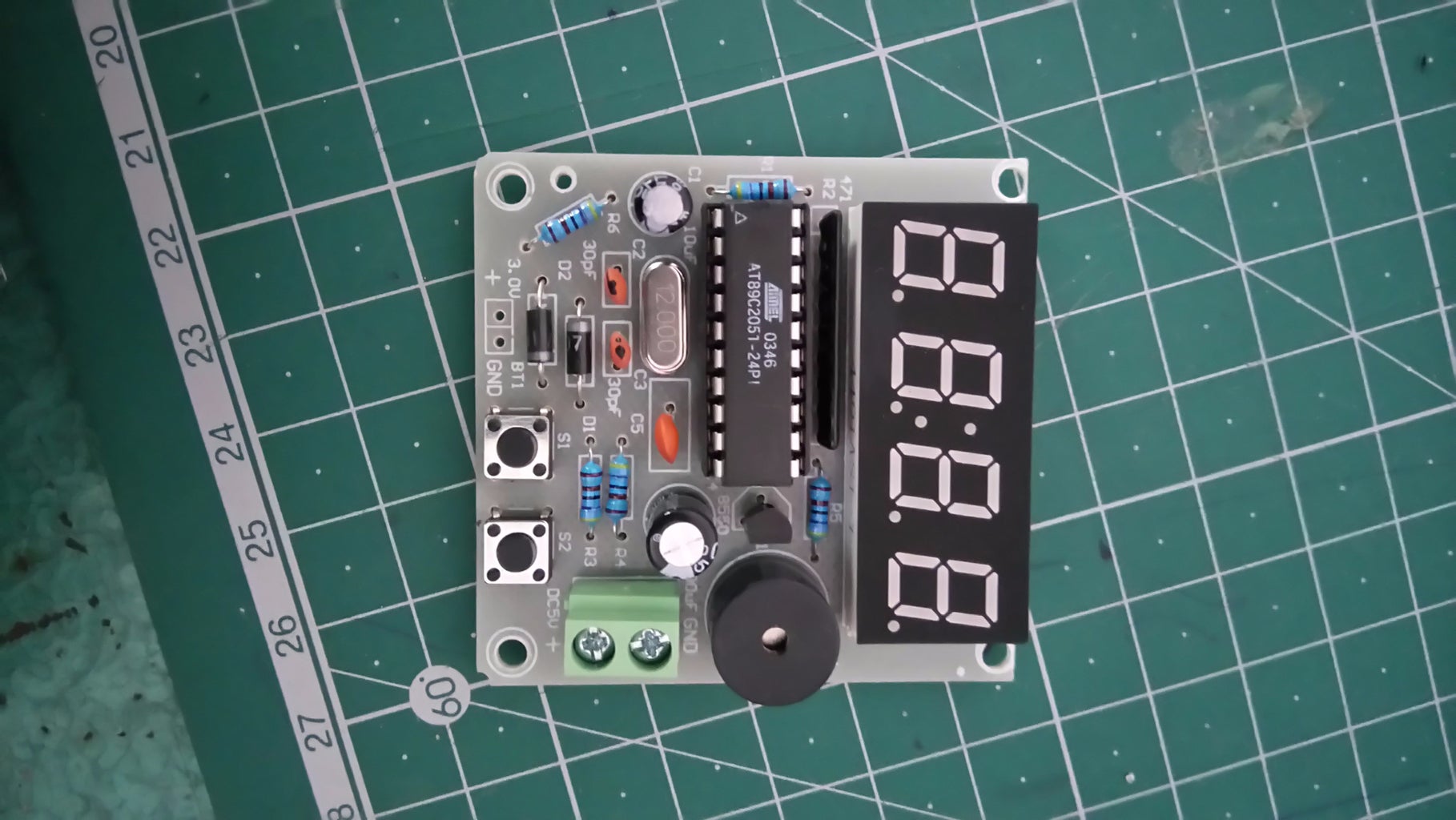 DiY LED Clock Kit Circuit Diagram