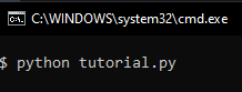 Running the Code in Your Command Prompt (terminal)