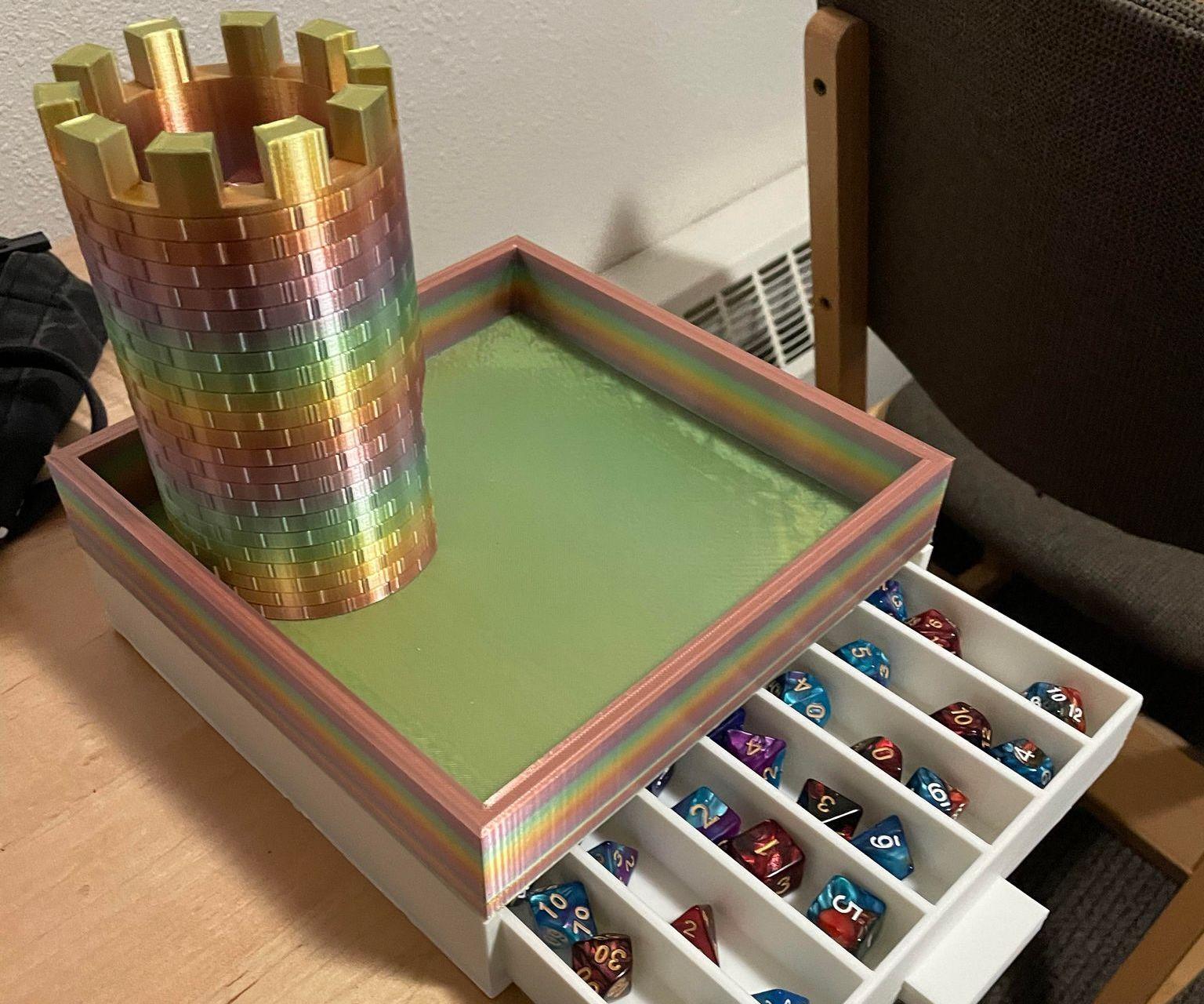 3D Printed Dice Tower