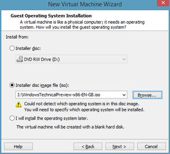 Setup Windows 10 Installation on VMWare