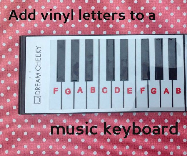 Labelling A Music Keyboard With A Silhouette Vinyl Cutter