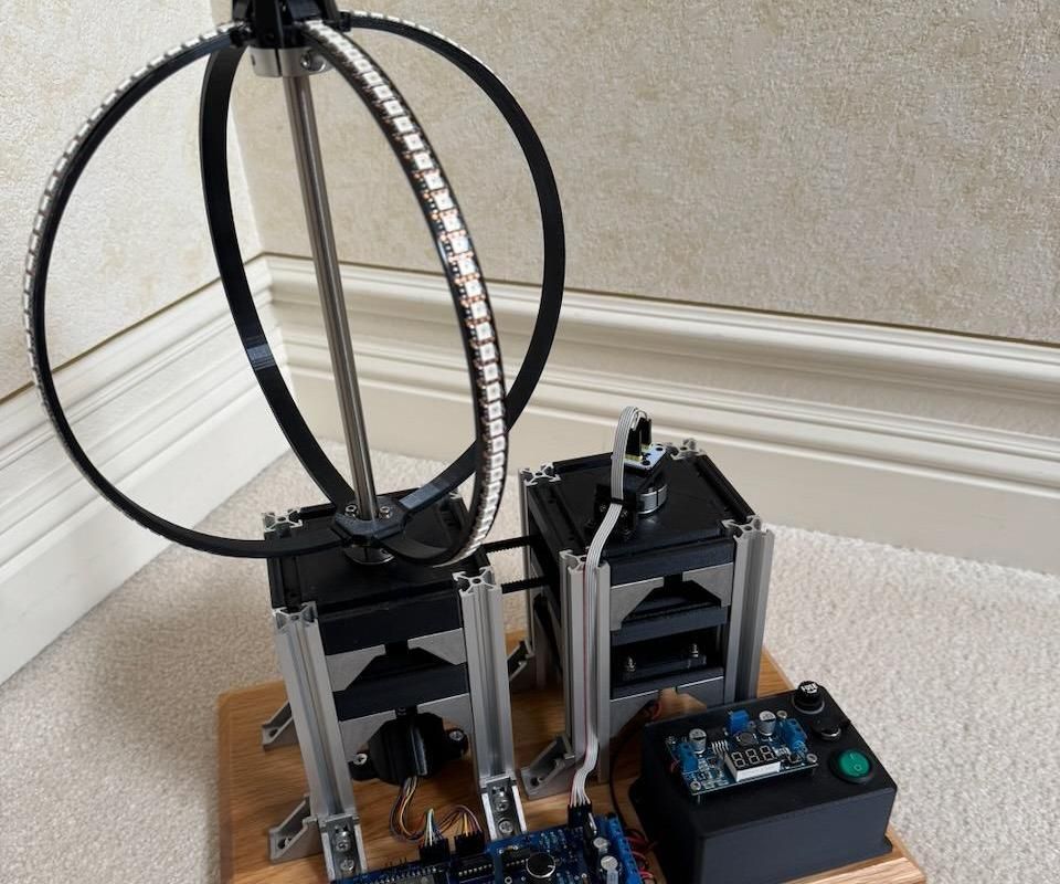 Persistence of Vision Sphere (POV) Using ESP32/Arduino/VSCode/PlatformIO