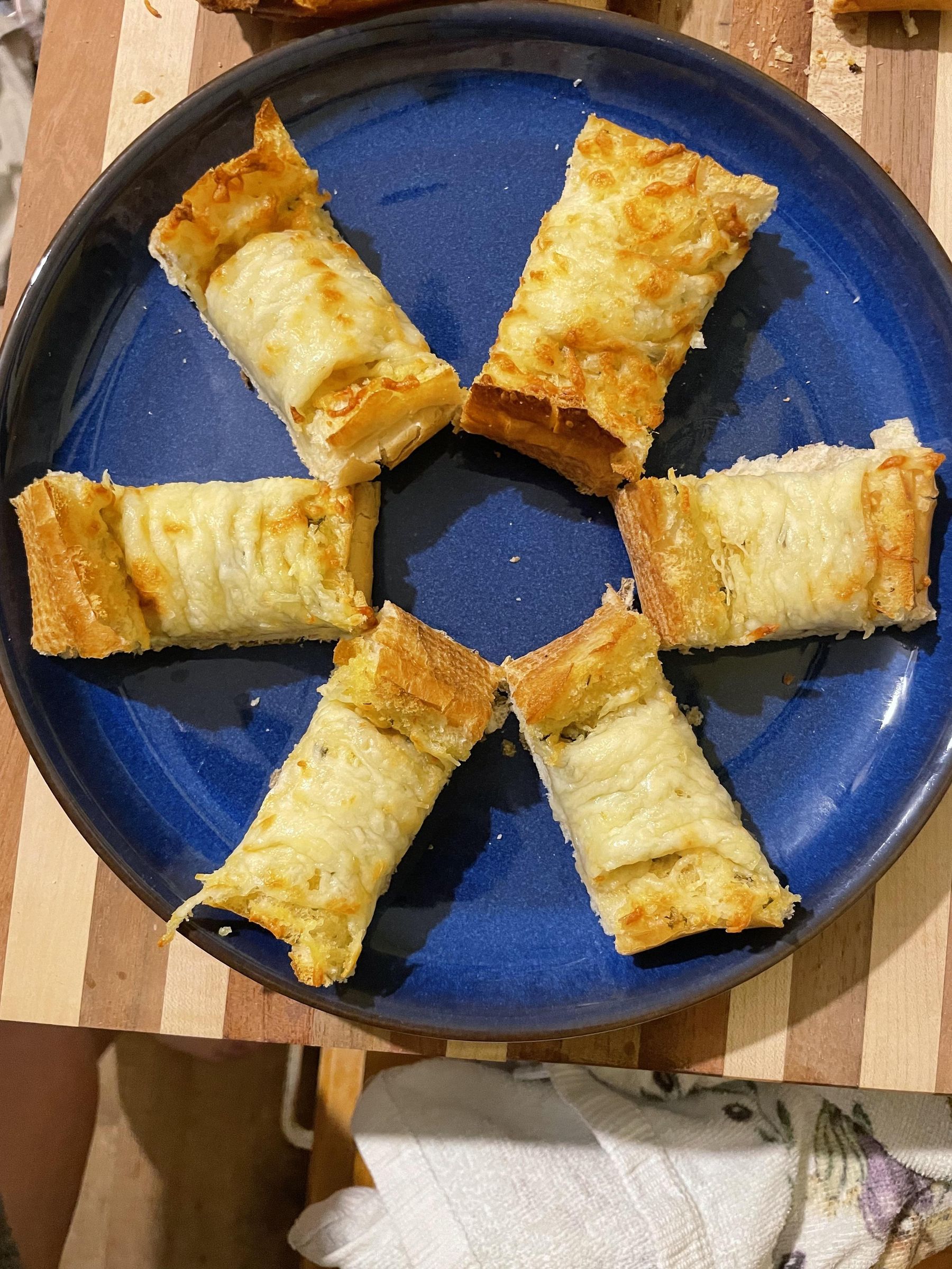 Depression Meal - Cheesy Garlic Bread