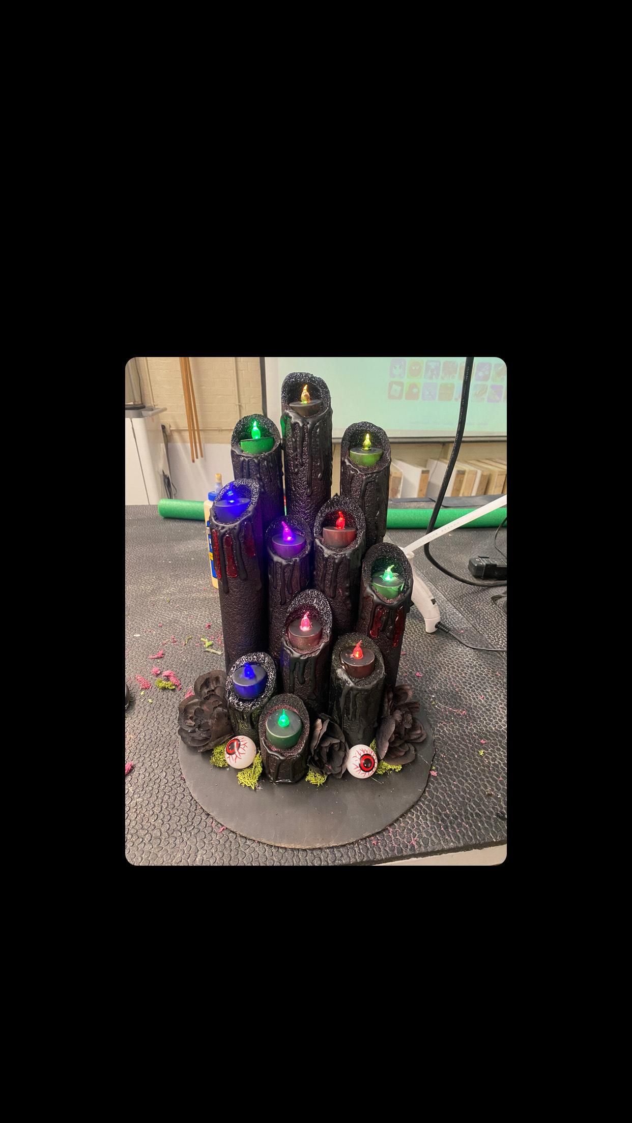 Pool Noodles Melting Candle Decoration 4 Steps Instructables