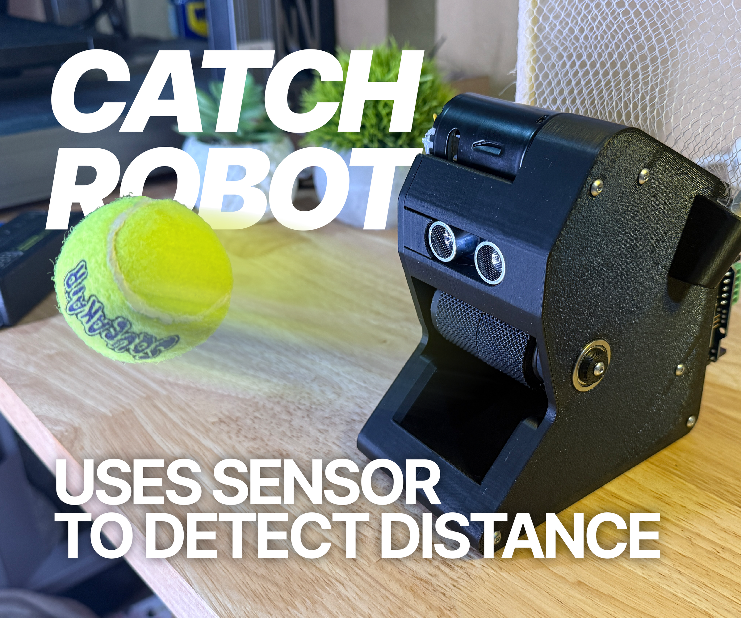 Automatic Catch Robot: Detects Distance