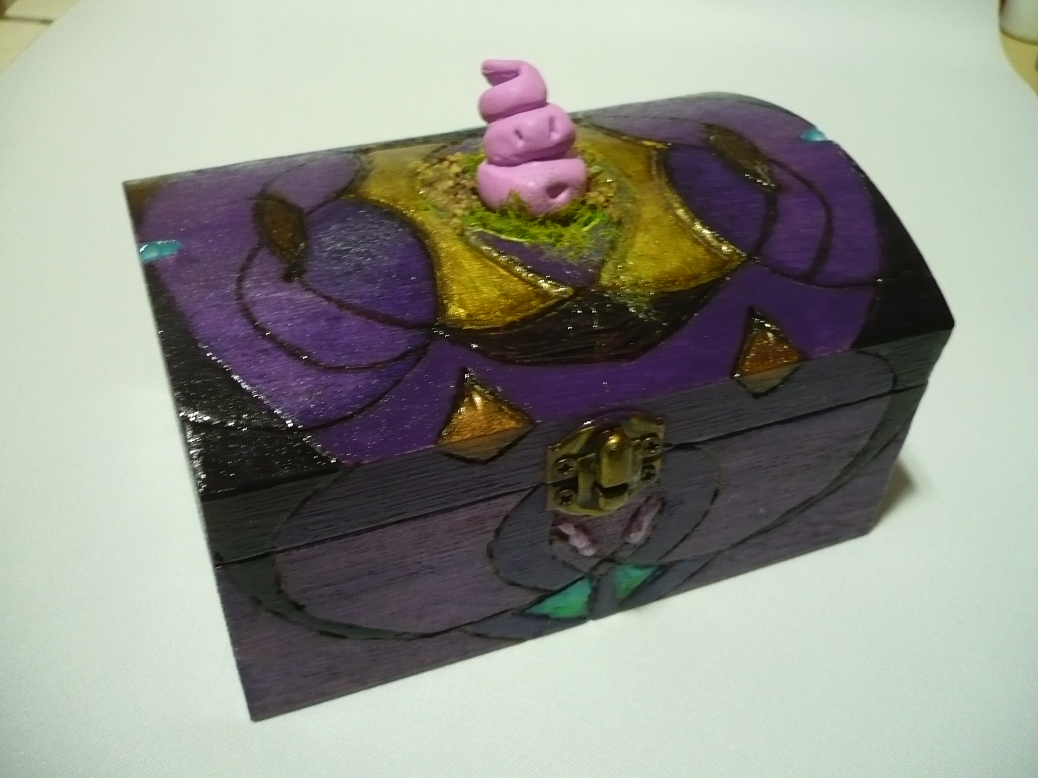 Wood Box Fantasy Anime Arale Jewelry