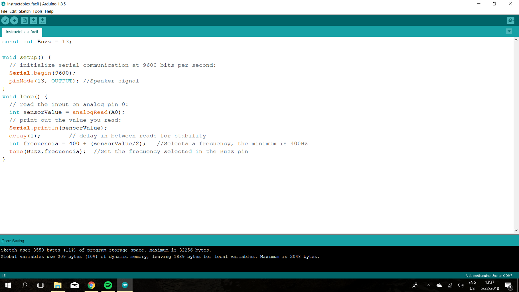 Muscle-Music With Arduino : 7 Steps - Instructables