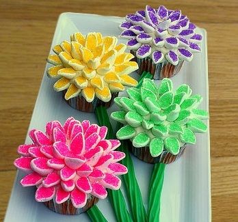 How to Make Marshmallow Flower Cupcakes