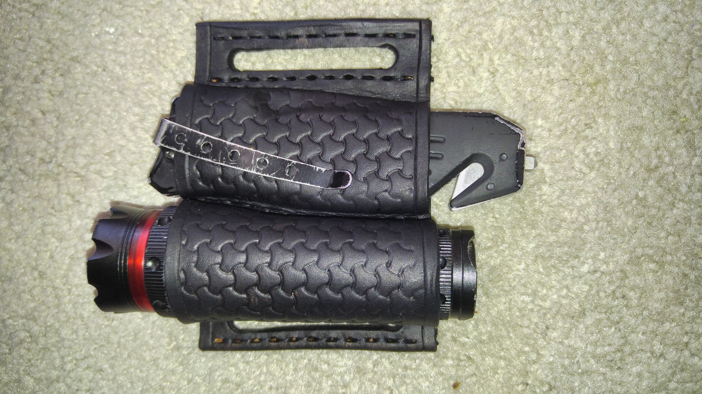 Flashlight and Pocket Knife- Batman Belt Sheath