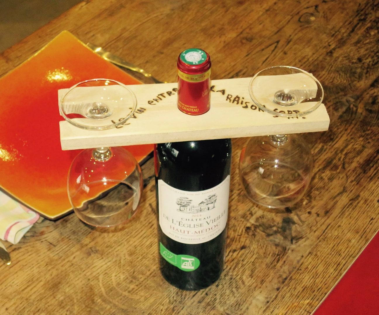 Glass Wine Holder 