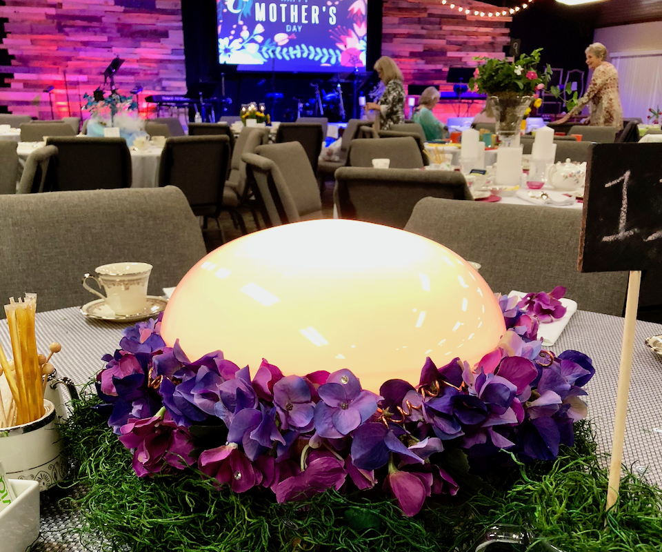 LED Color Changing Flower Centerpiece