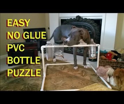 Easy, No Glue, PVC Dog Bottle Puzzle