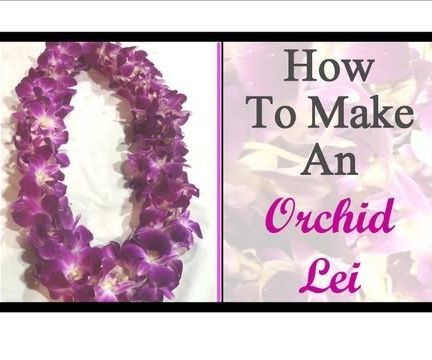 How to Make an Orchid Lei Tutorial