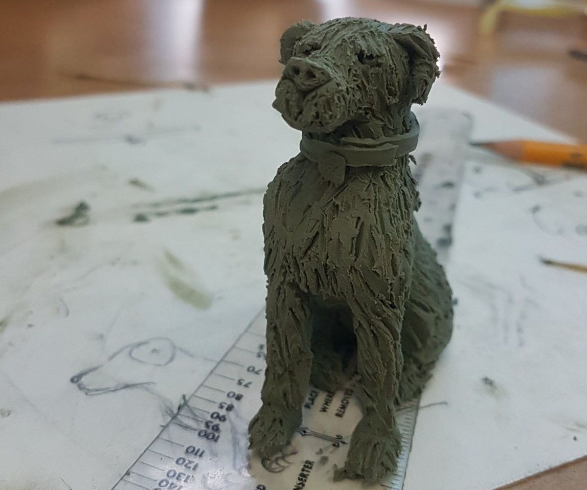 Sculpting a Clay Dog :)